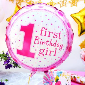 Eerste Verjaardag ballon meisje