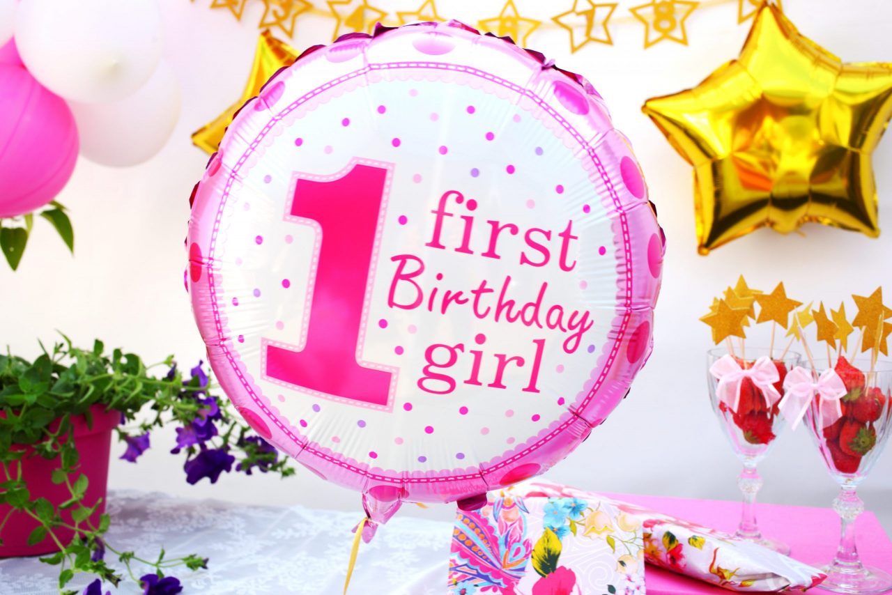 Eerste Verjaardag ballon meisje