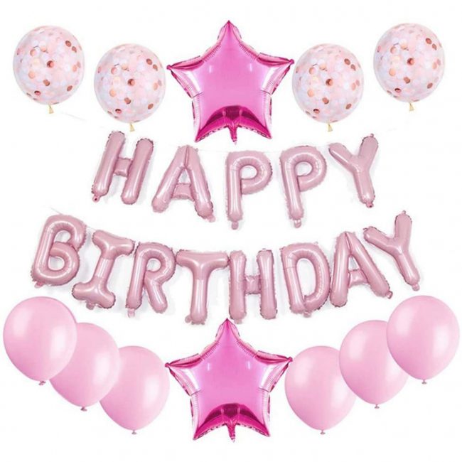 Verjaardag Versiering Roze