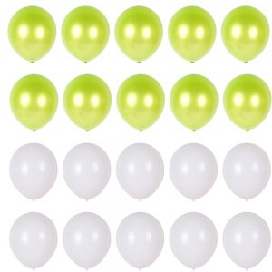 Ballonnen set groen wit