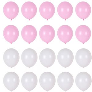 Ballonnen set roze wit