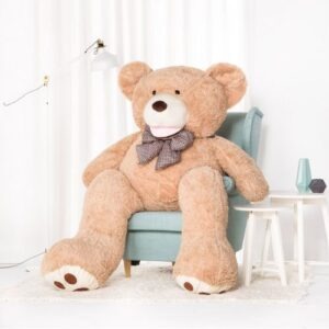 xxl teddybear in stoel voor verhouding
